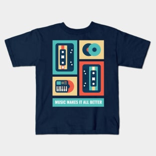 Music Makes it all Better Kids T-Shirt